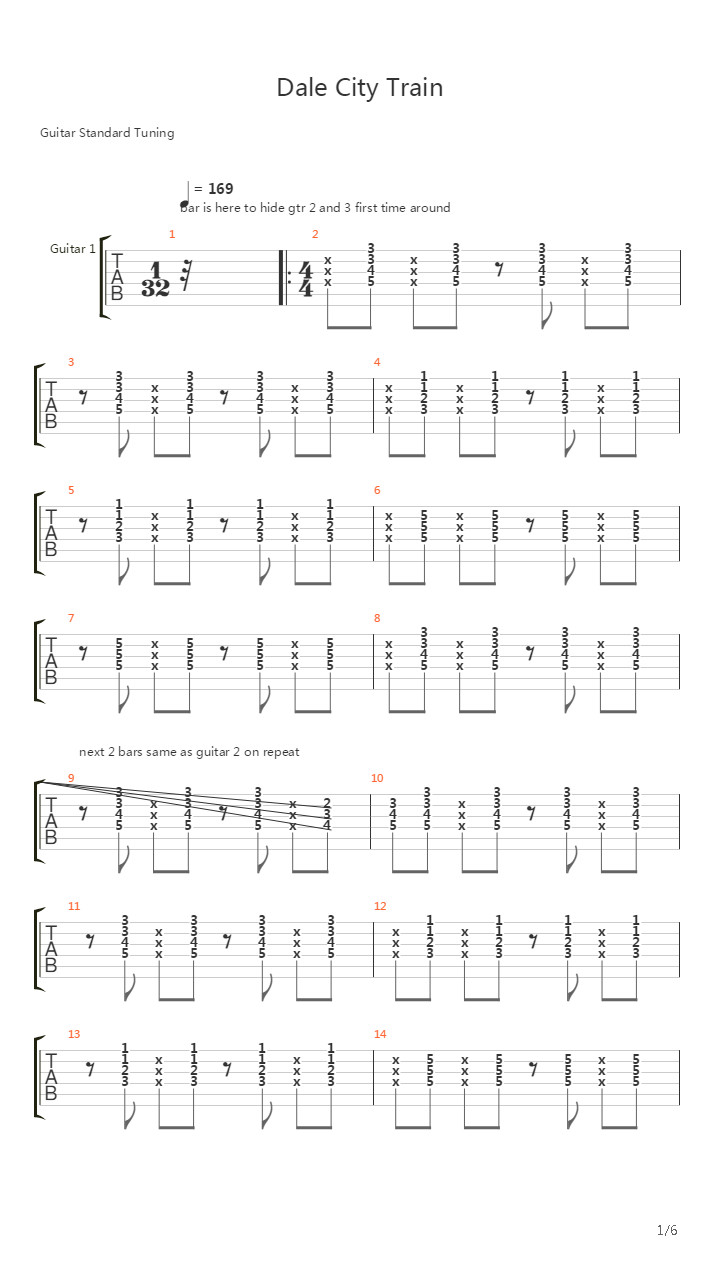 Daly City Train吉他谱