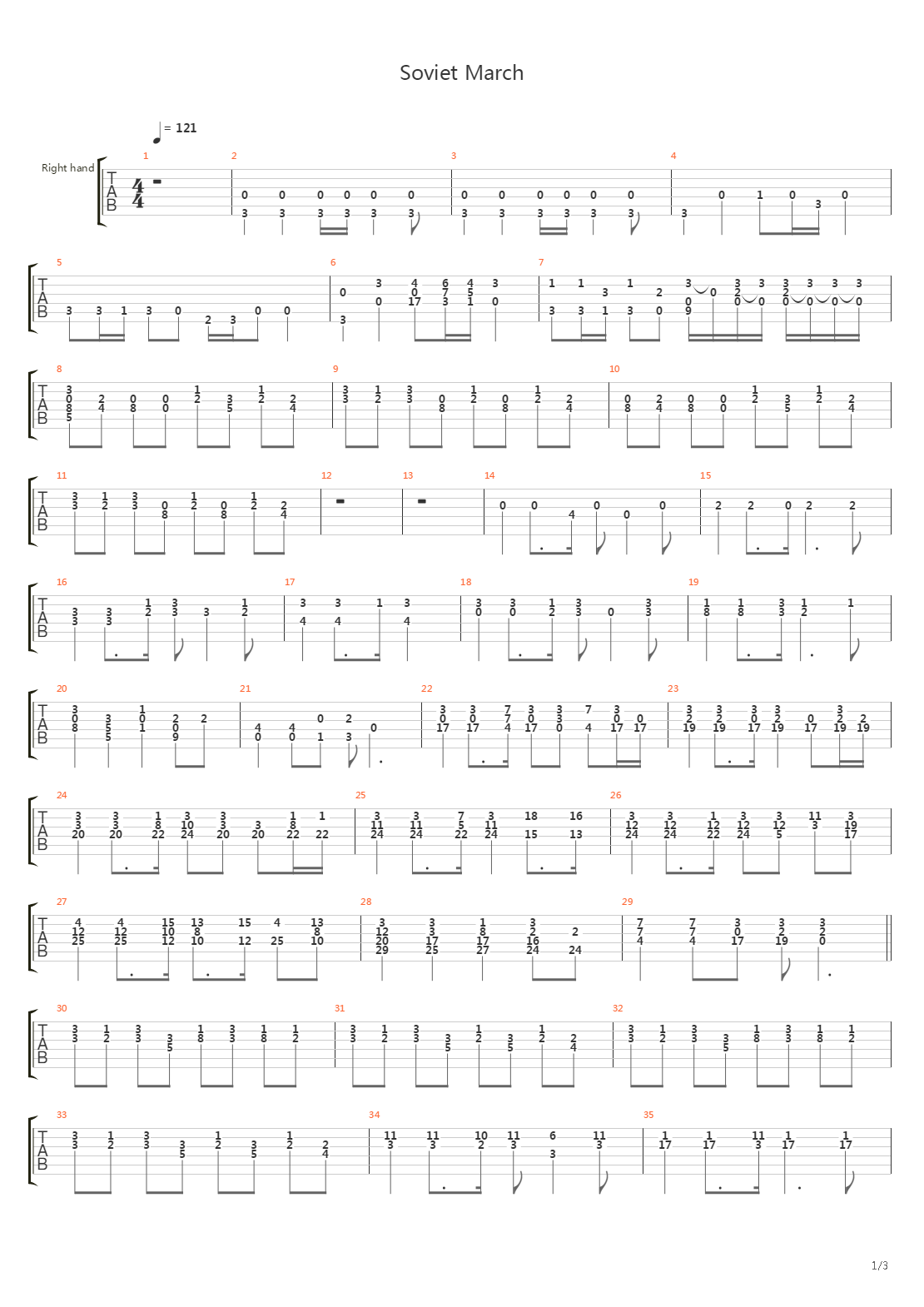 sovietmarch数字简谱图片