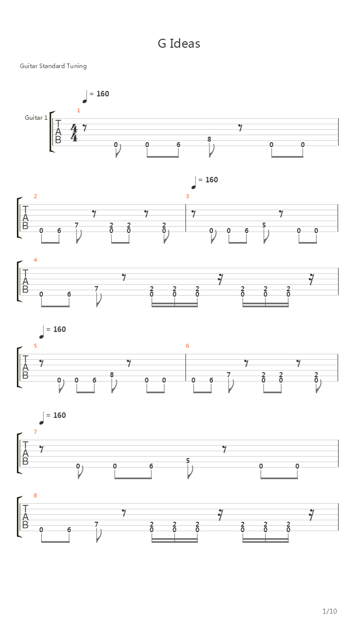 G Ideas吉他谱