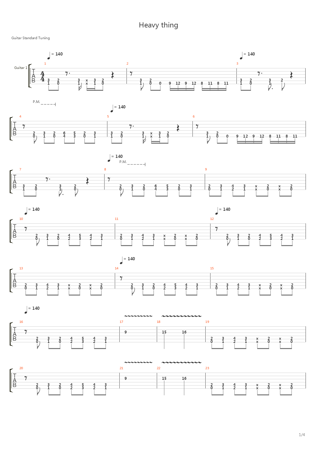 Heavy Thing吉他谱