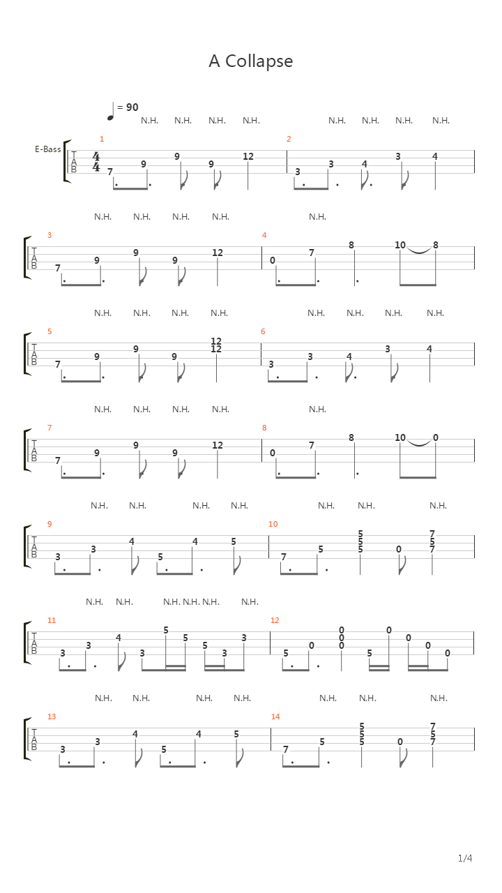 A Collapse吉他谱