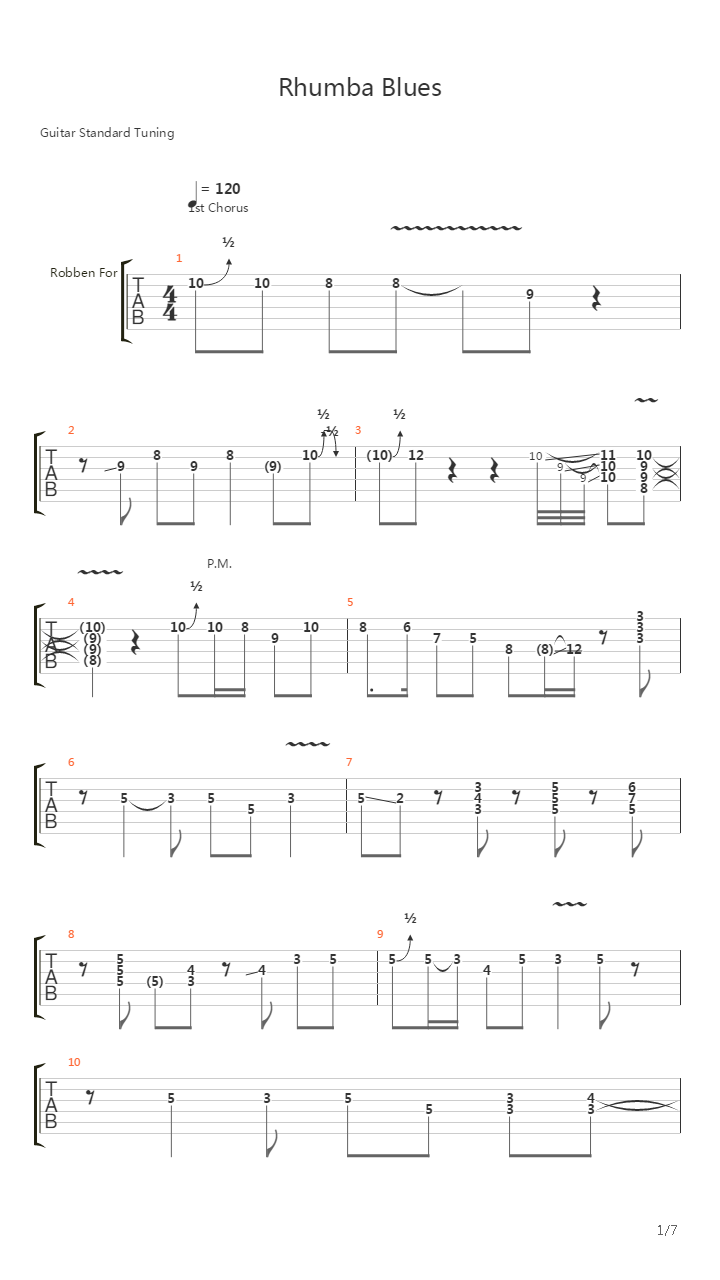 Rhumba Blues吉他谱