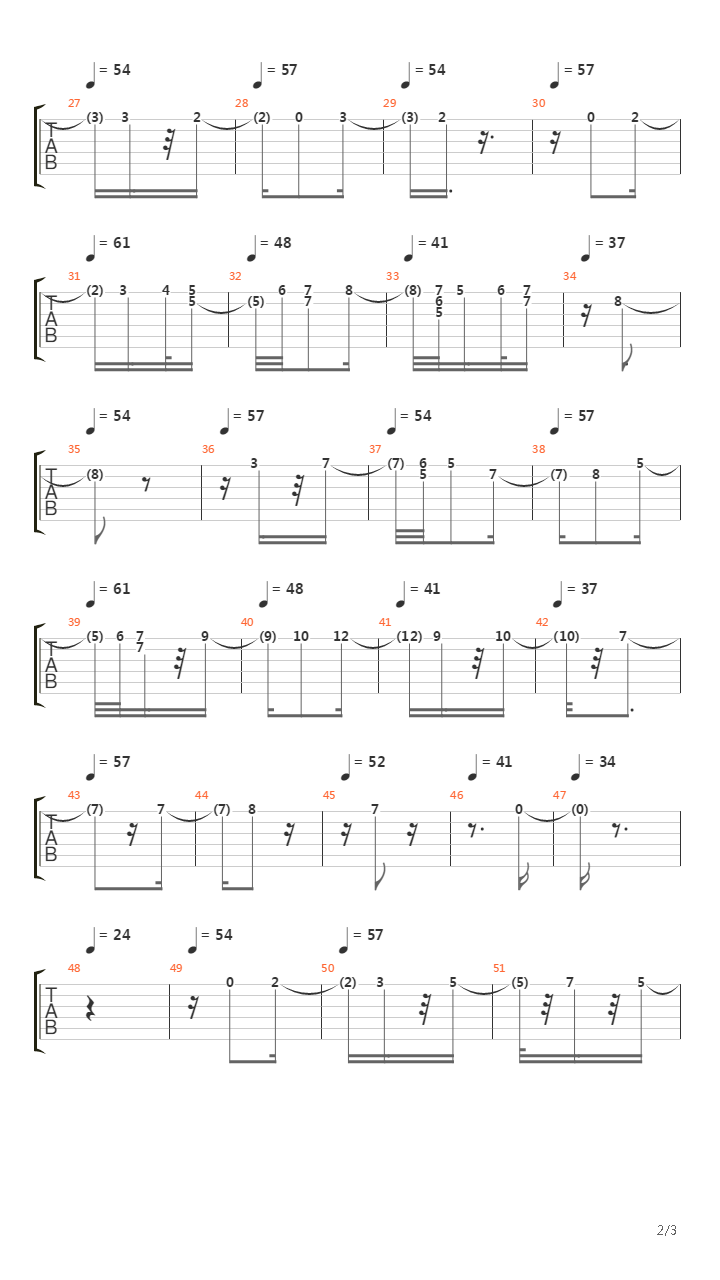 Kinderszenen op.15, no.8吉他谱