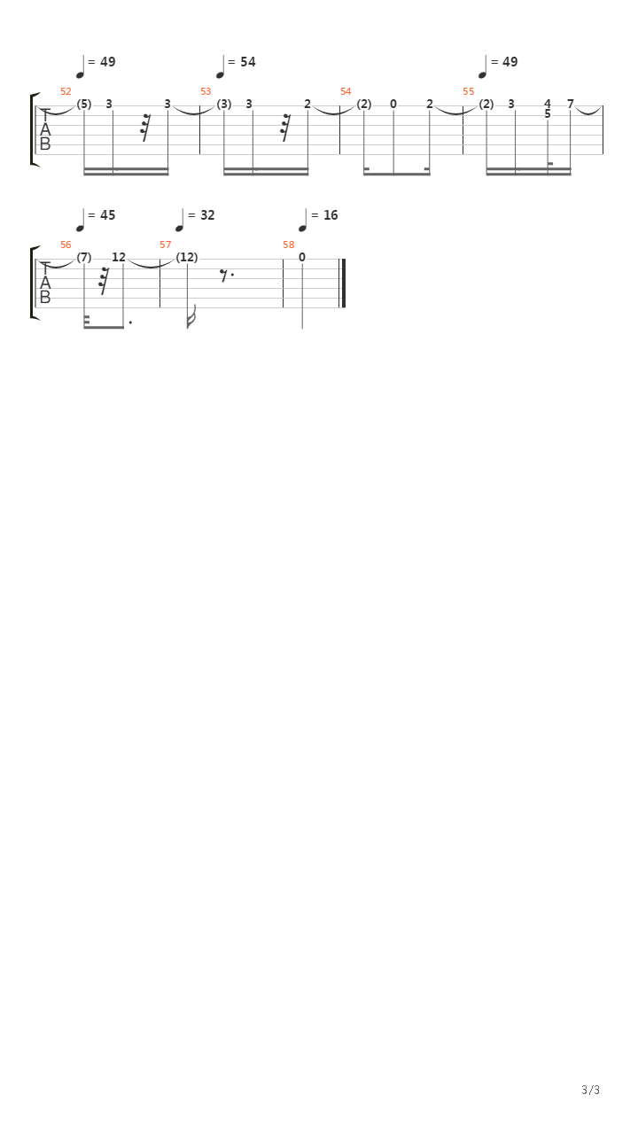 Kinderszenen op.15, no.8吉他谱