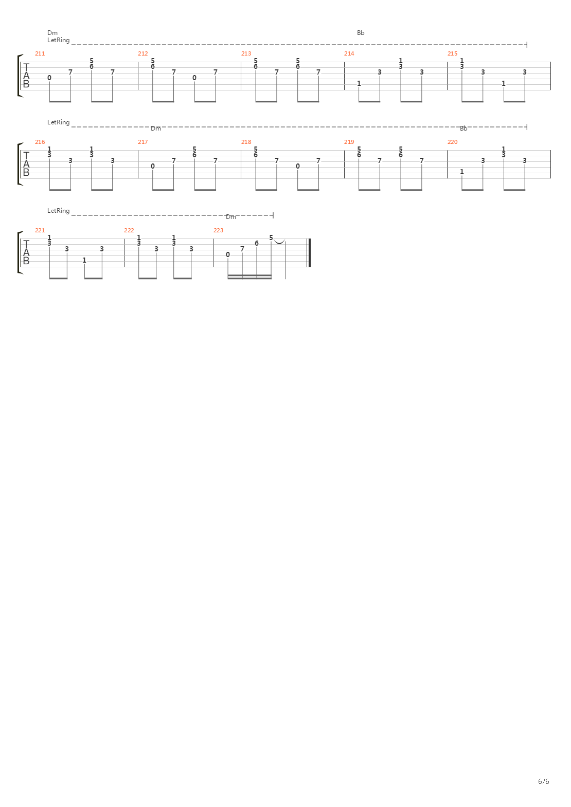 Toi吉他谱