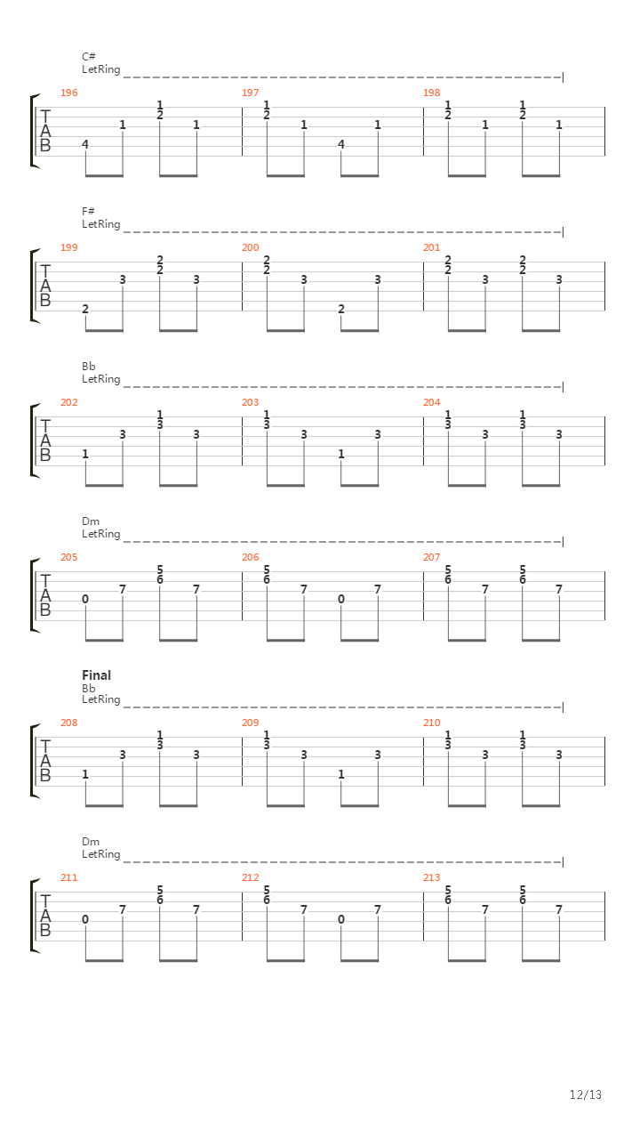 Toi吉他谱