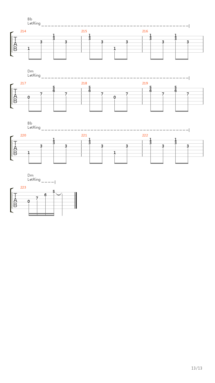 Toi吉他谱