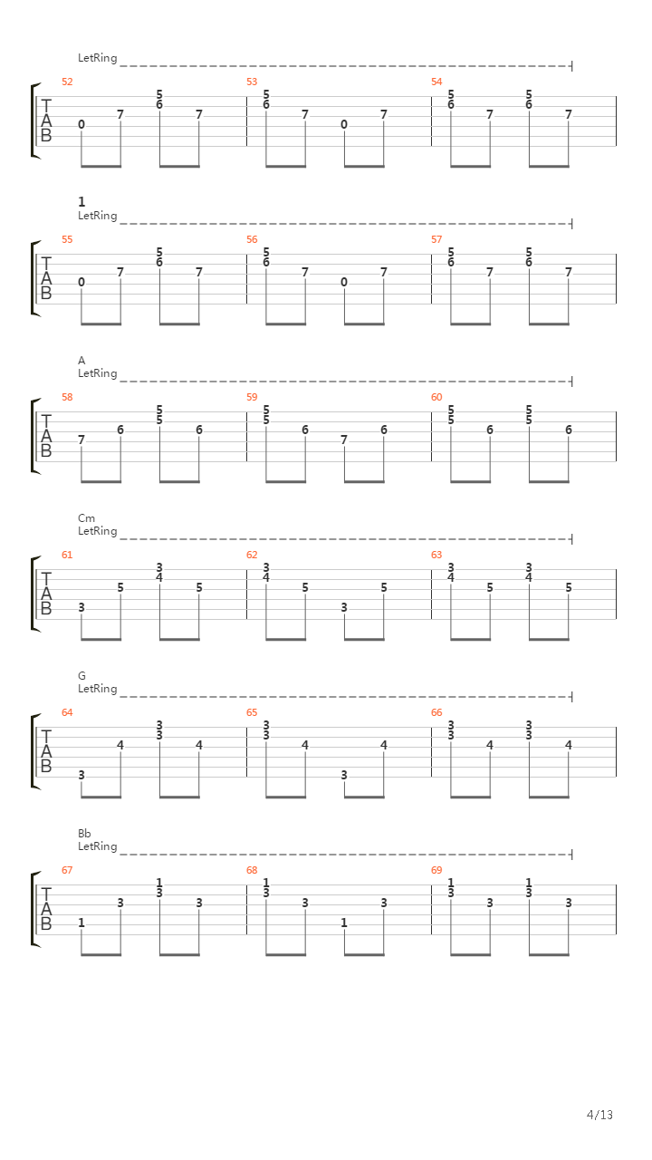 Toi吉他谱