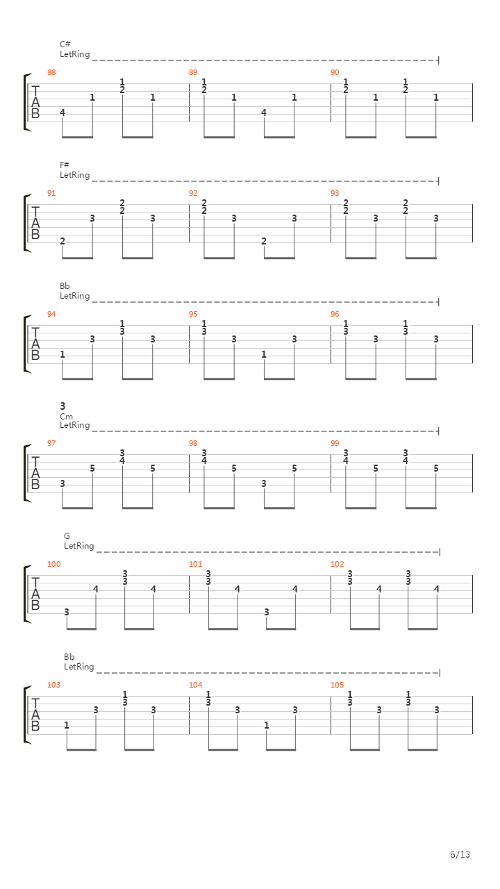 Toi吉他谱