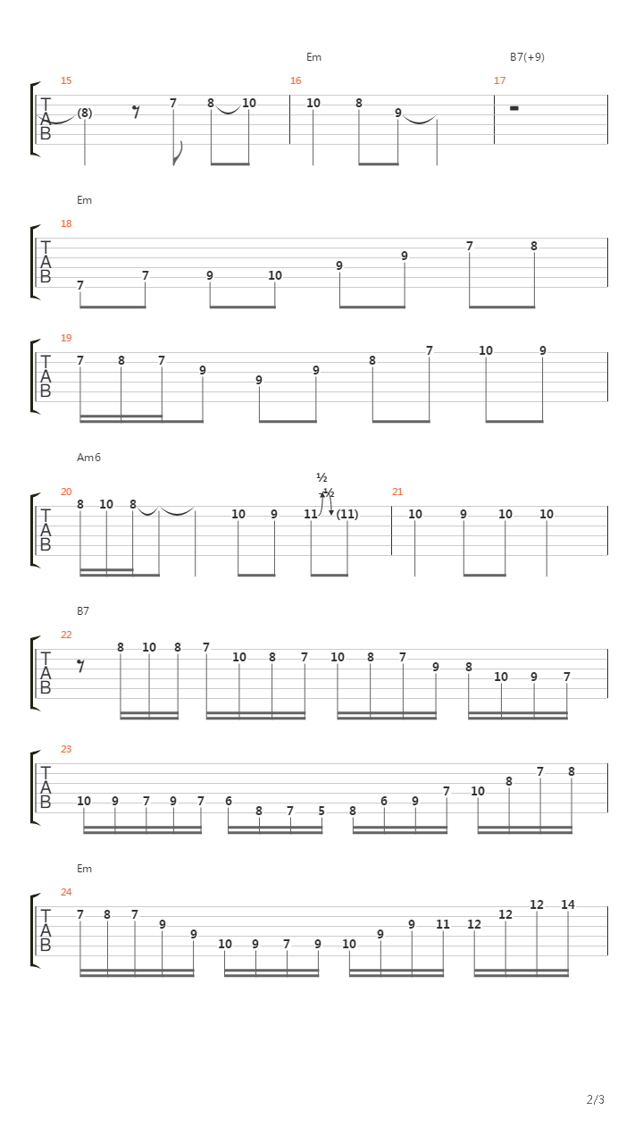 Bossa Gitane吉他谱