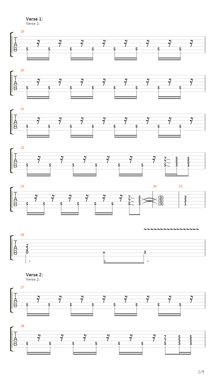 Egypt (The Chains Are On)吉他谱