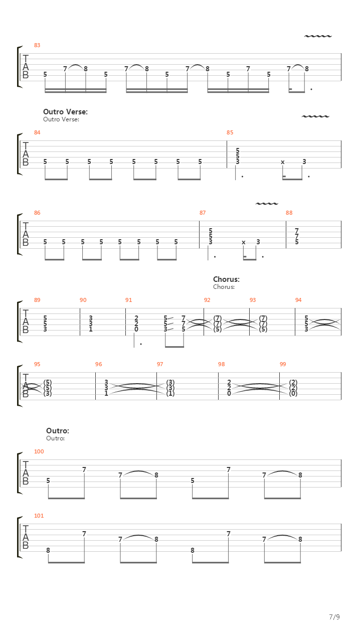 Egypt (The Chains Are On)吉他谱