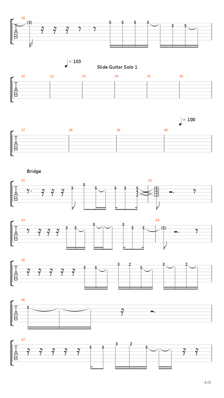 Crest Of A Wave吉他谱