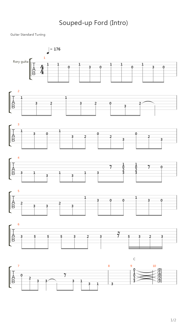 Souped Up Ford吉他谱