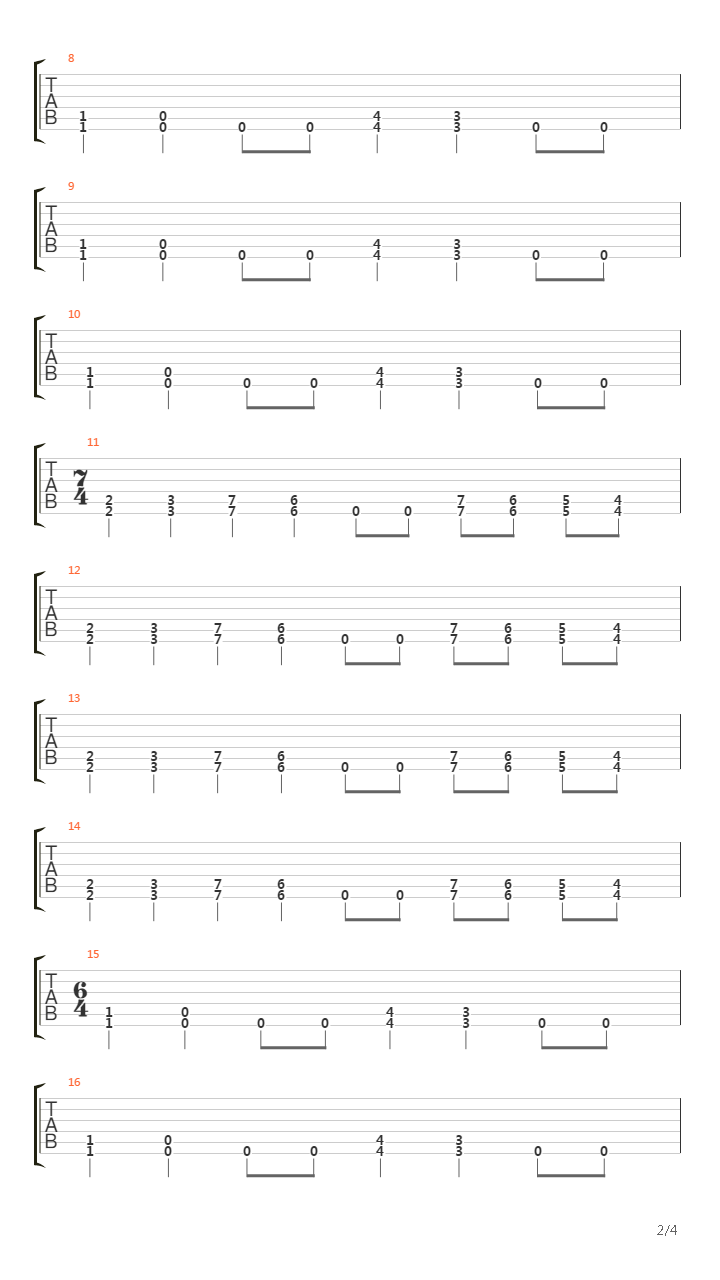 March Of The S.O.D吉他谱