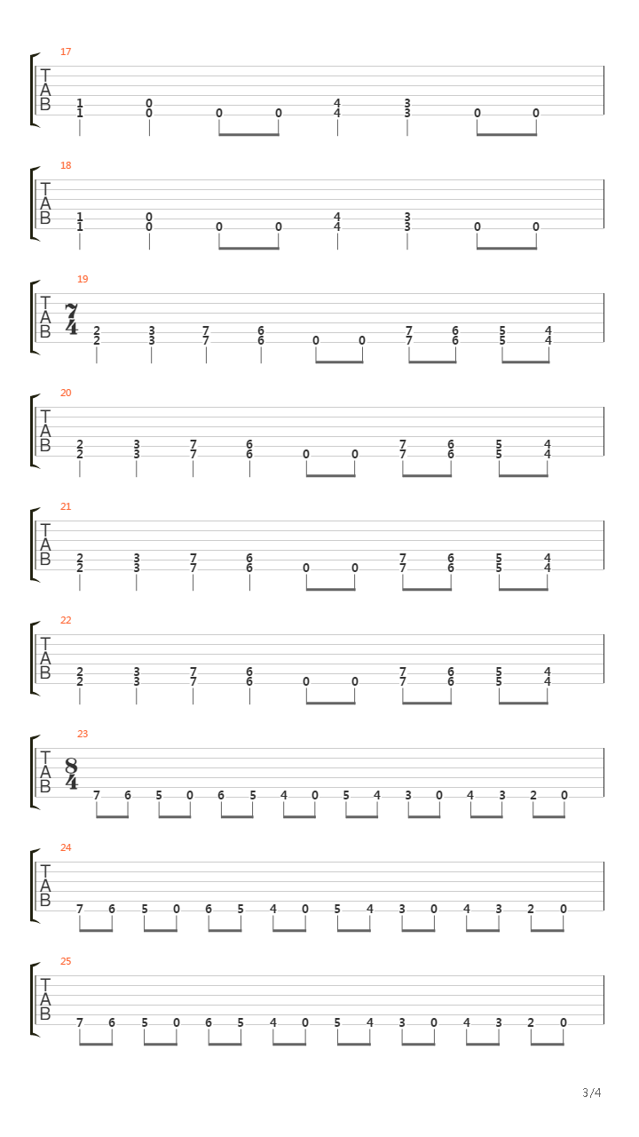 March Of The S.O.D吉他谱