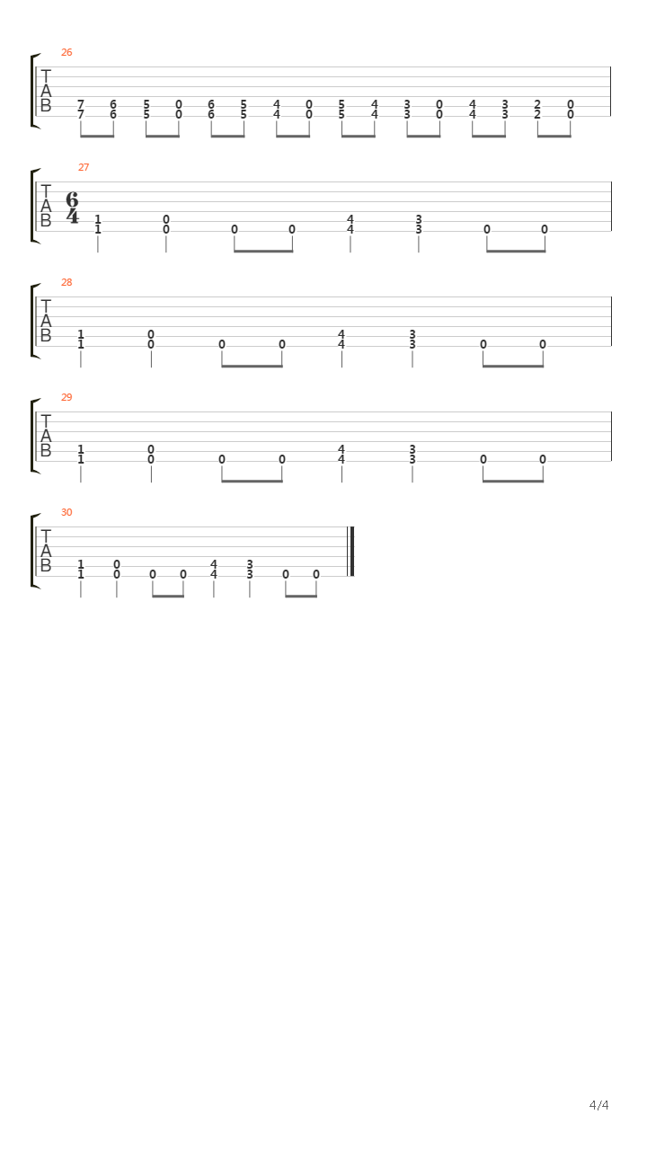 March Of The S.O.D吉他谱