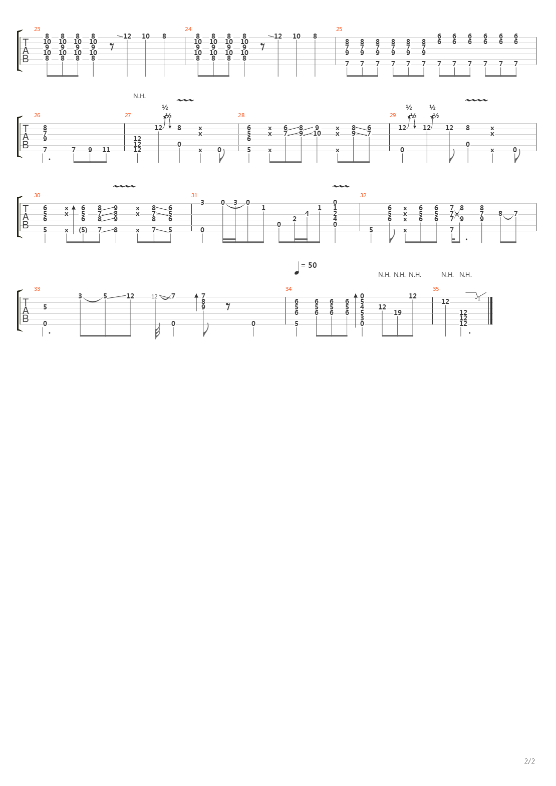 Sleepwalk (played by Justin Brown)吉他谱