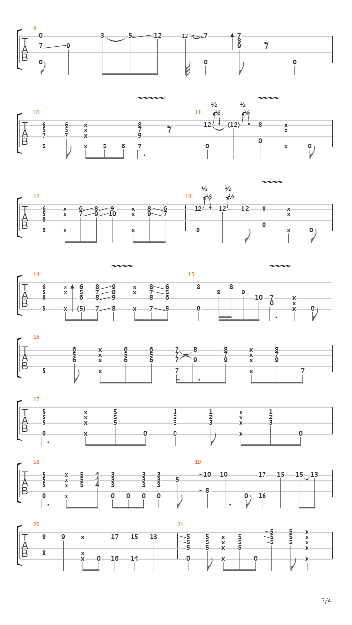 Sleepwalk (played by Justin Brown)吉他谱