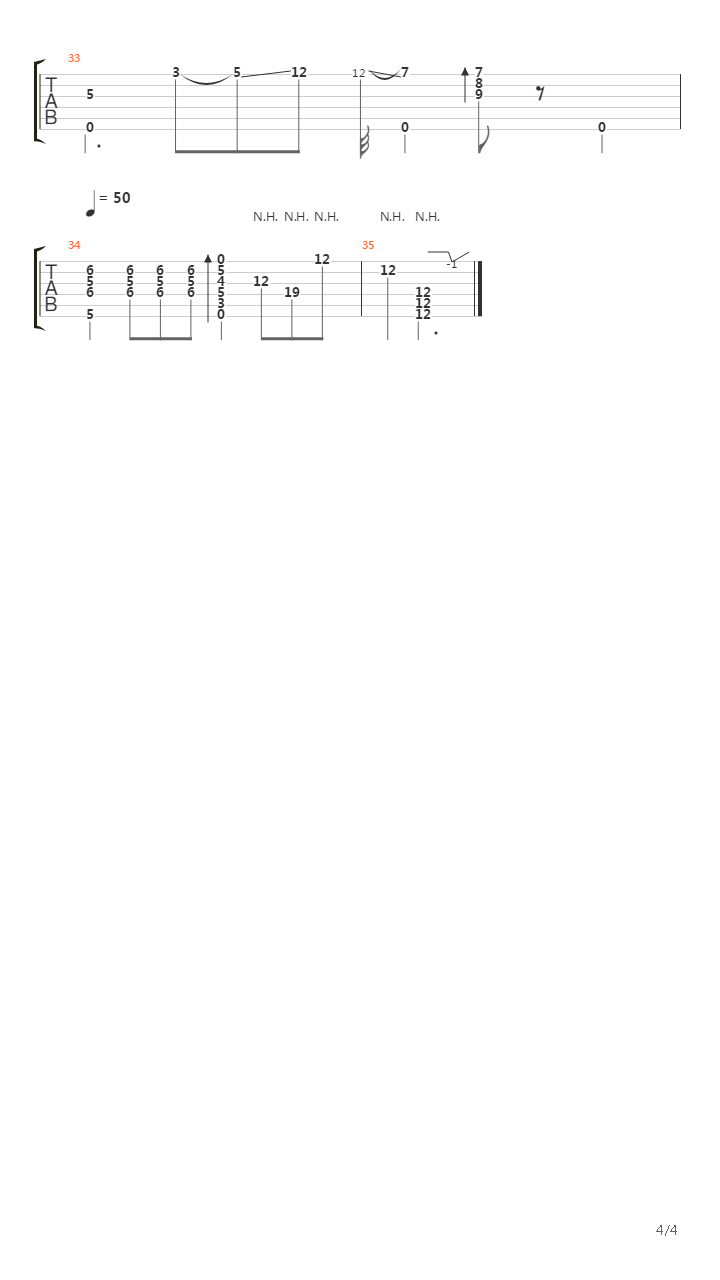 Sleepwalk (played by Justin Brown)吉他谱