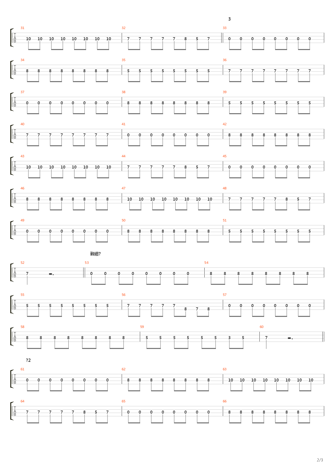 Волк吉他谱