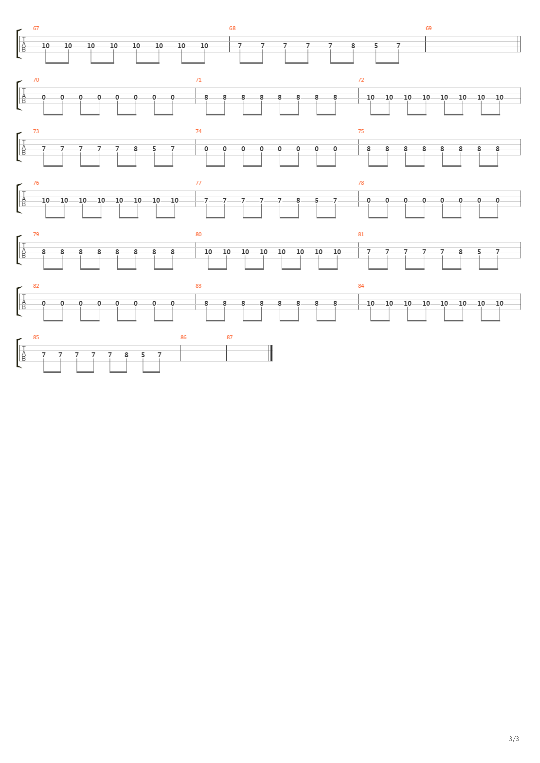 Волк吉他谱