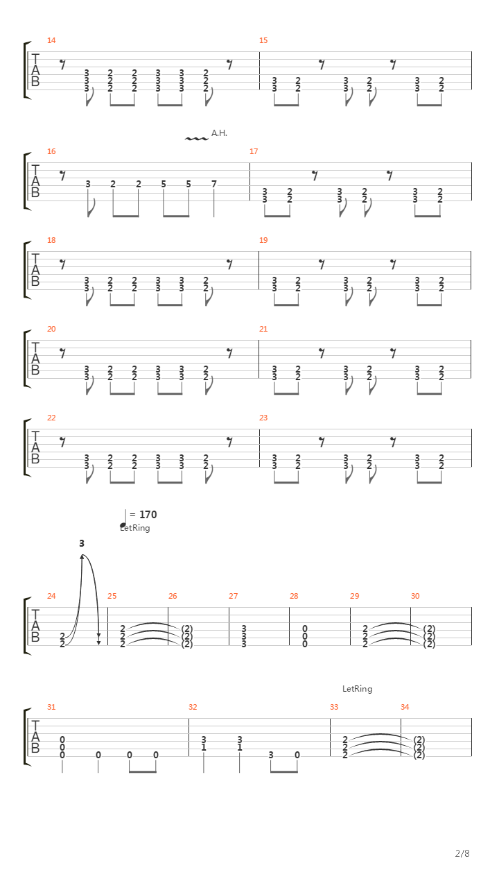 Ansiedad吉他谱