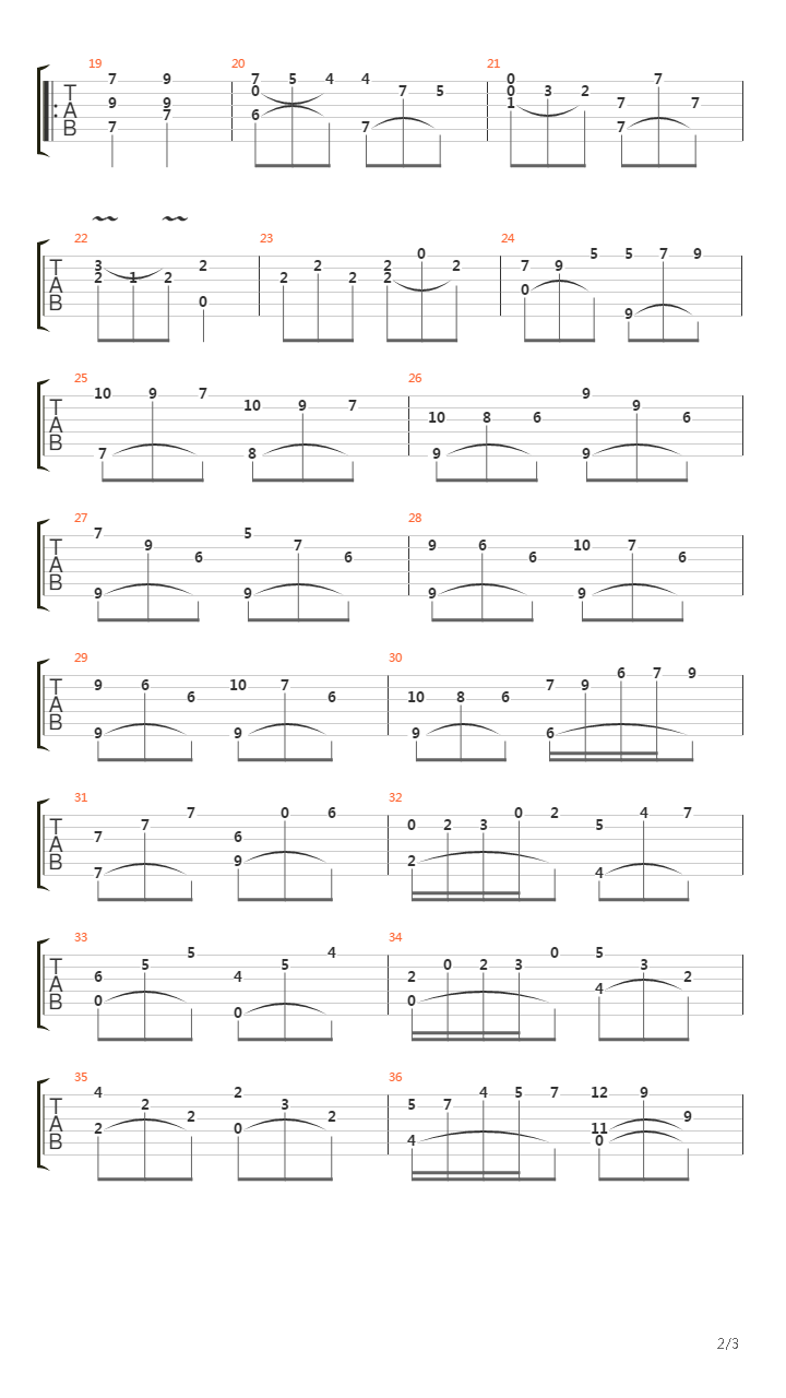 Sonata K 78 In A Major吉他谱