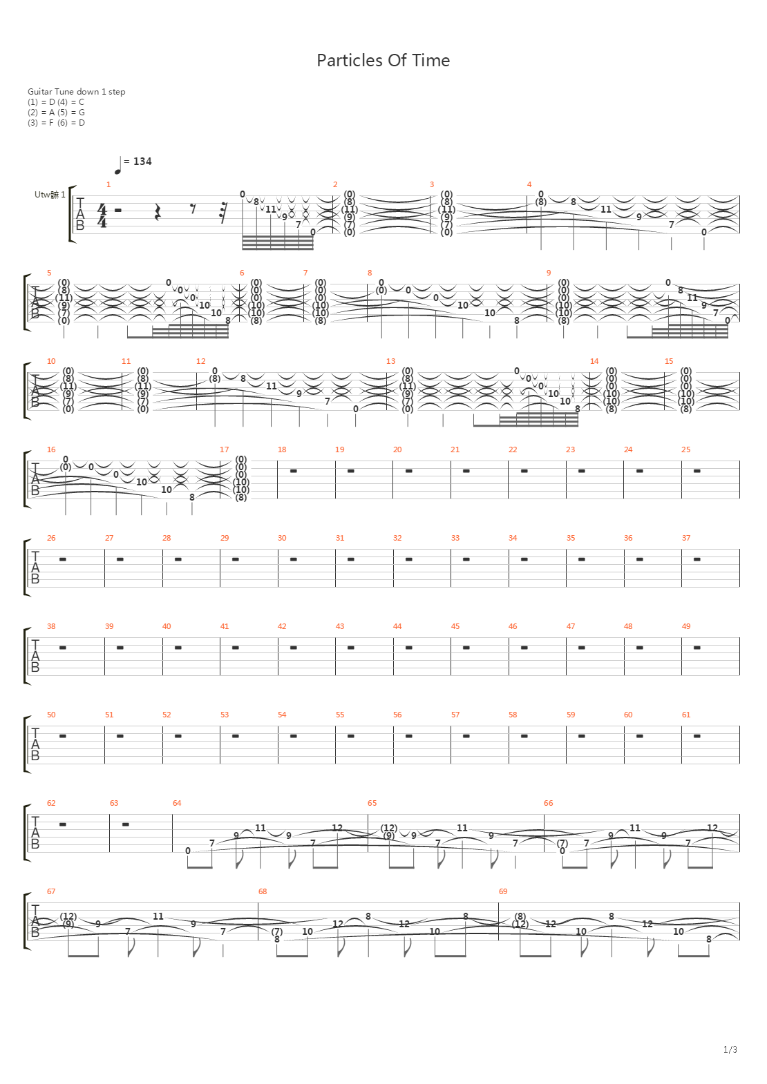 Particles Of Time吉他谱