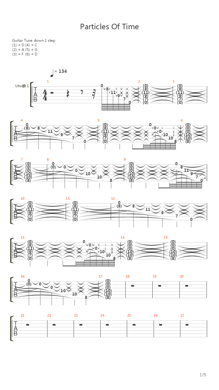 Particles Of Time吉他谱