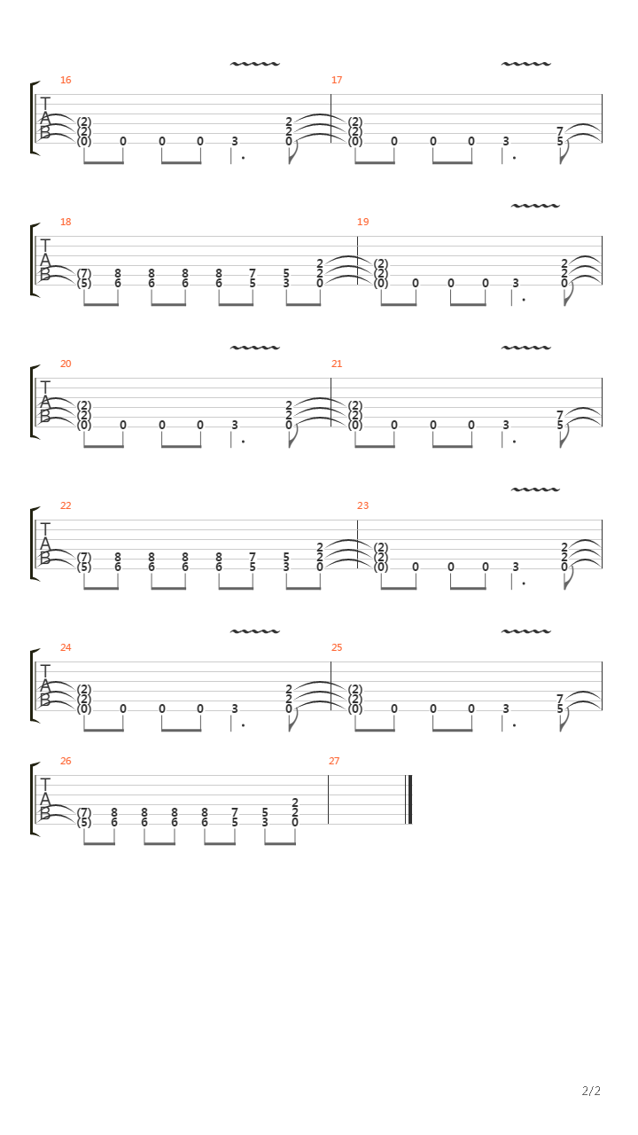 Instrumental吉他谱