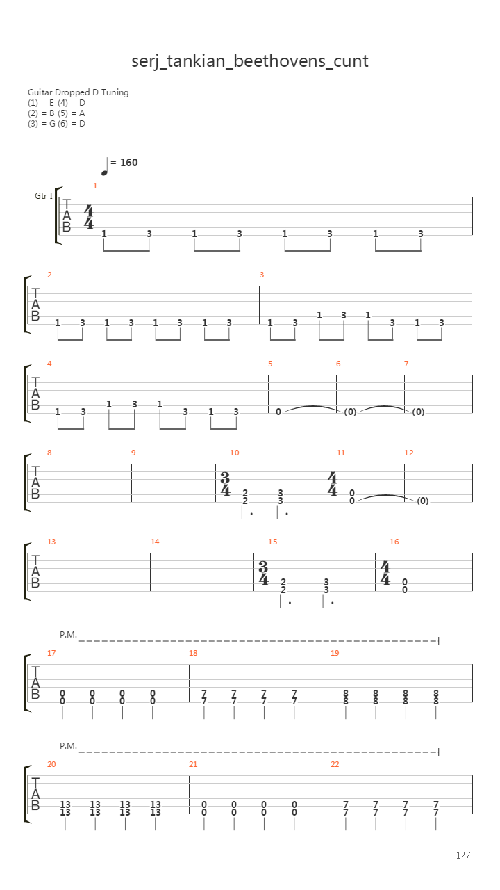 Beethoven’s Cunt吉他谱