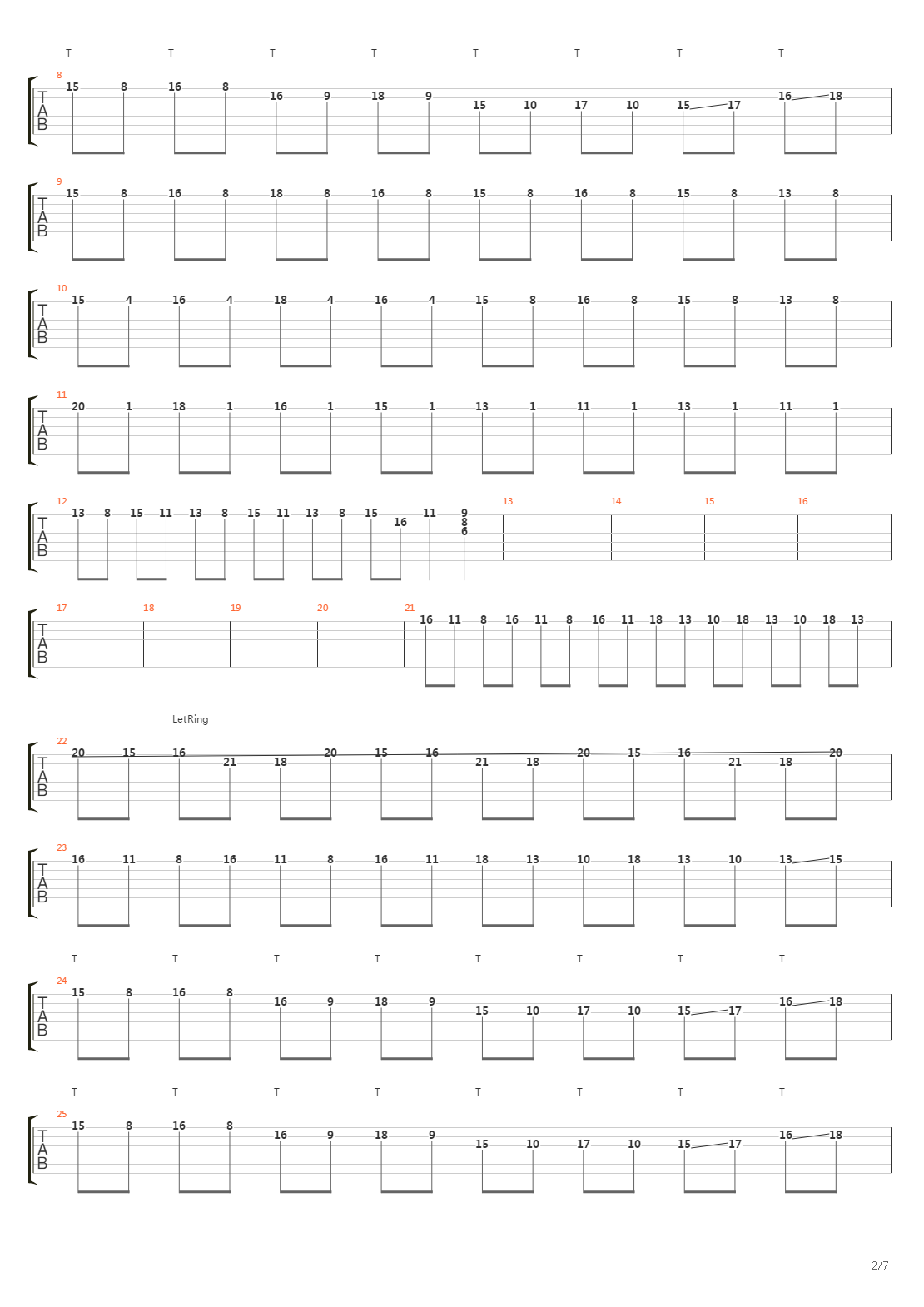 Tranced吉他谱