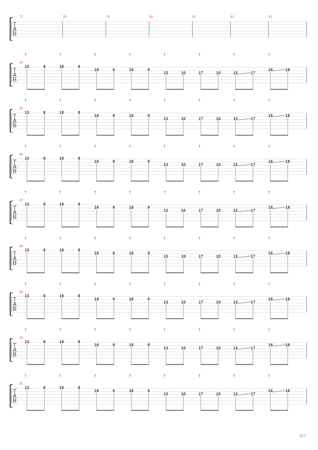 Tranced吉他谱