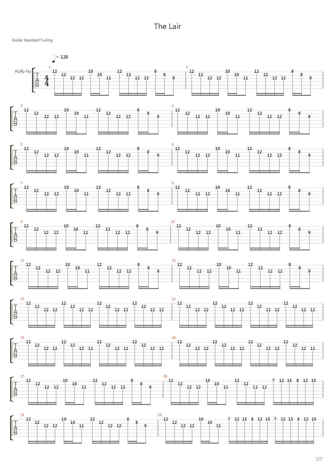 The Lair吉他谱