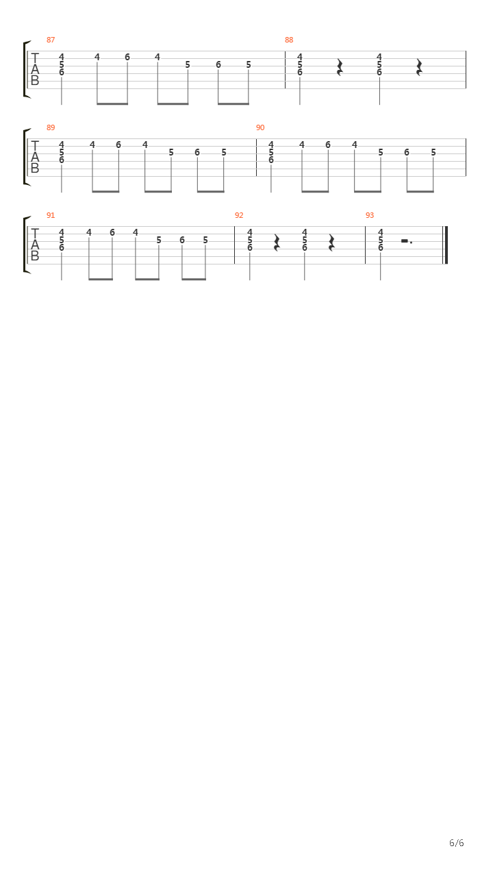 Words And Guitar吉他谱