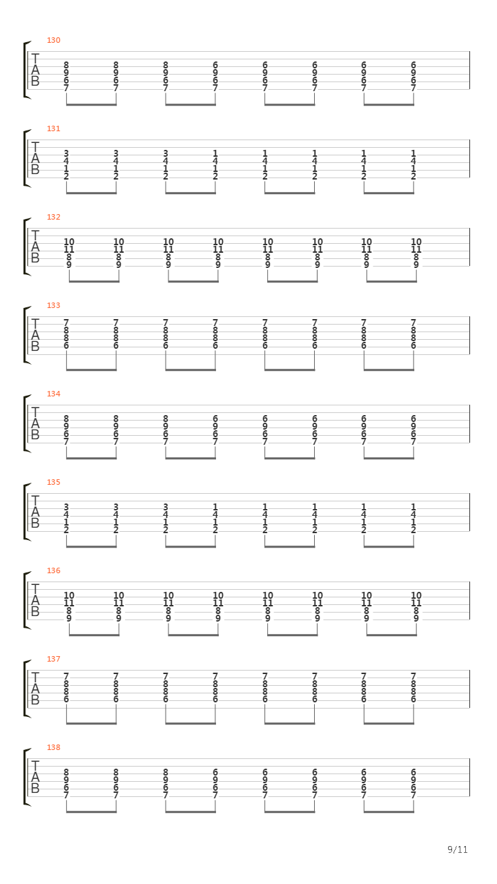 Staggered And Torn吉他谱