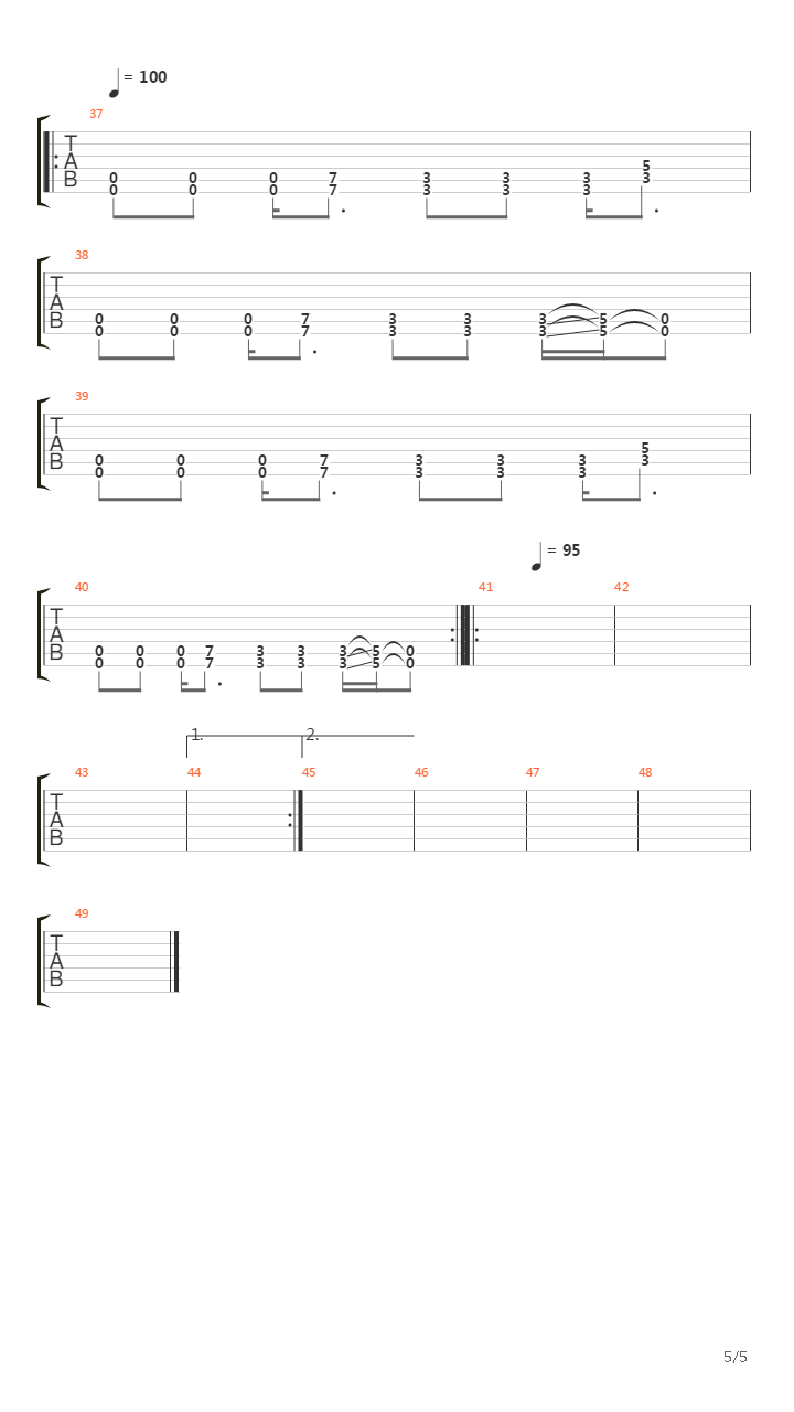 Peces Mutantes吉他谱