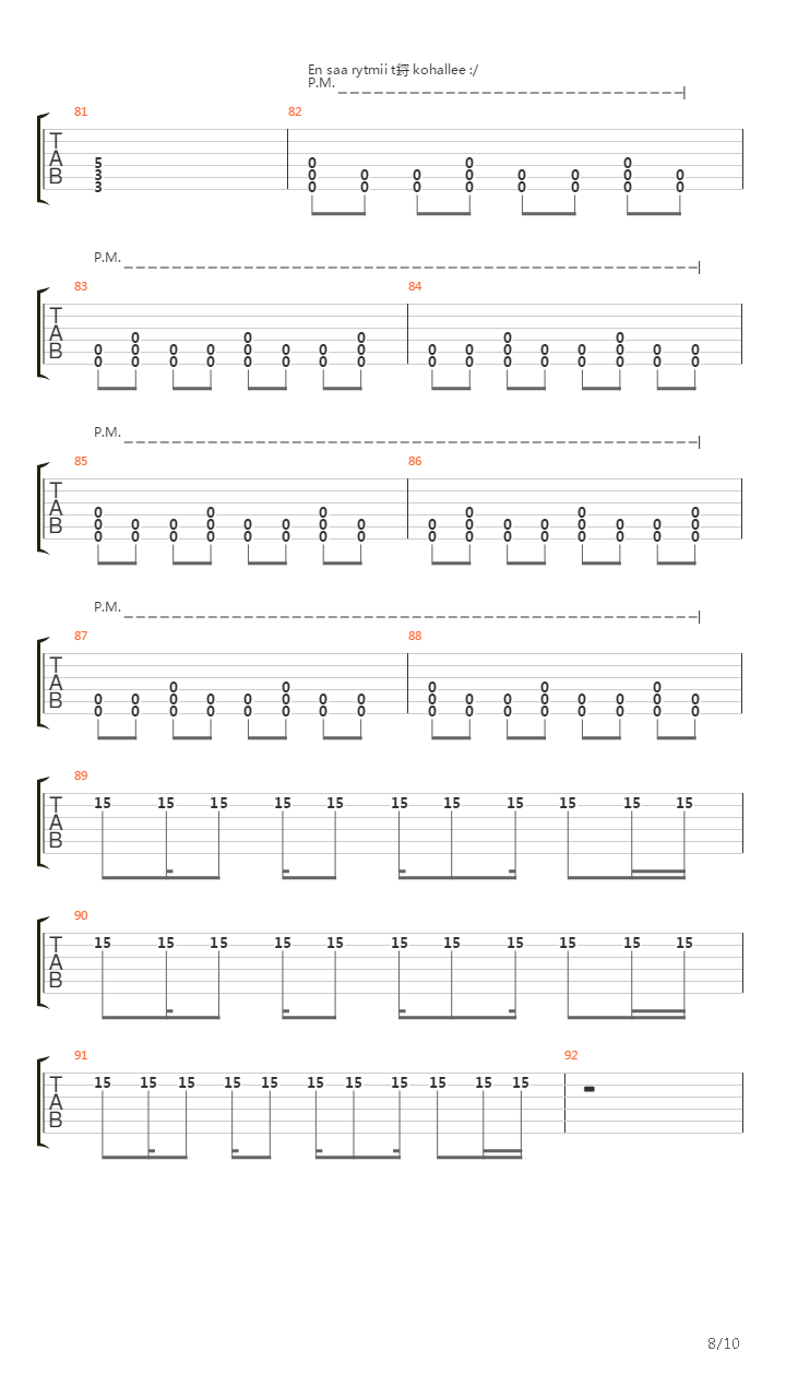 Ristiriita吉他谱
