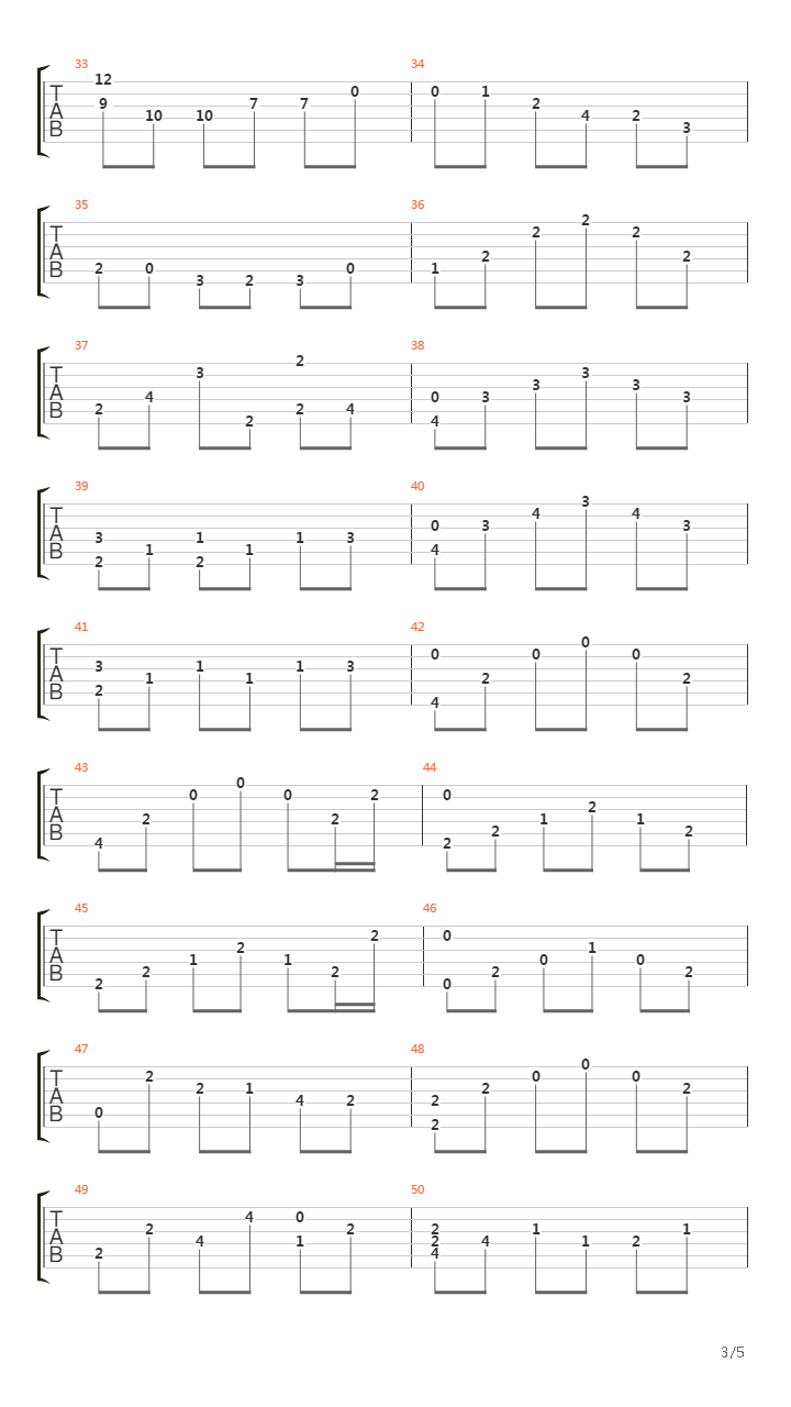 Cavatina (1 Guitar)吉他谱