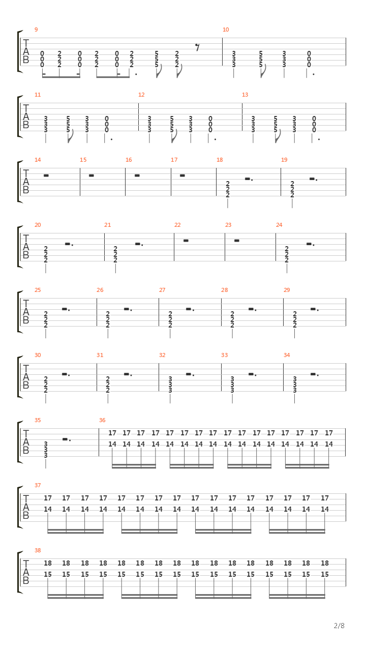 Bled For Days吉他谱