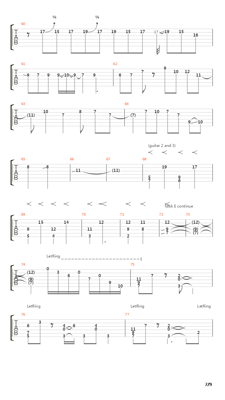 City Lights吉他谱