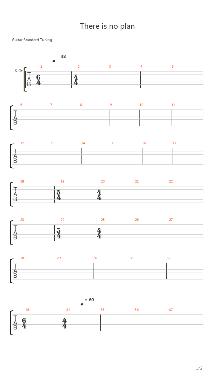 There Is No Plan吉他谱