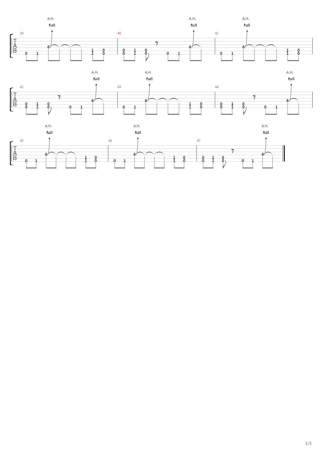 Небо吉他谱