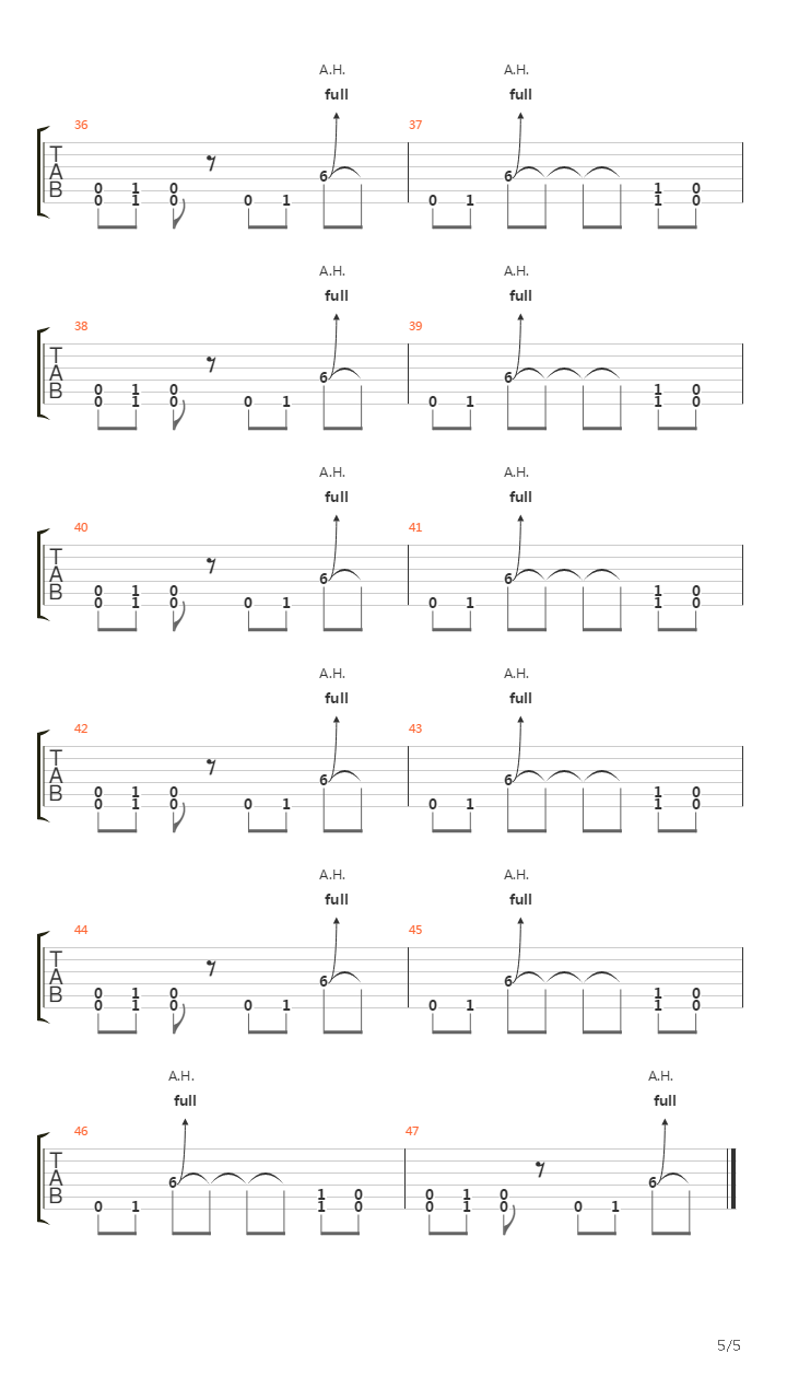 Небо吉他谱