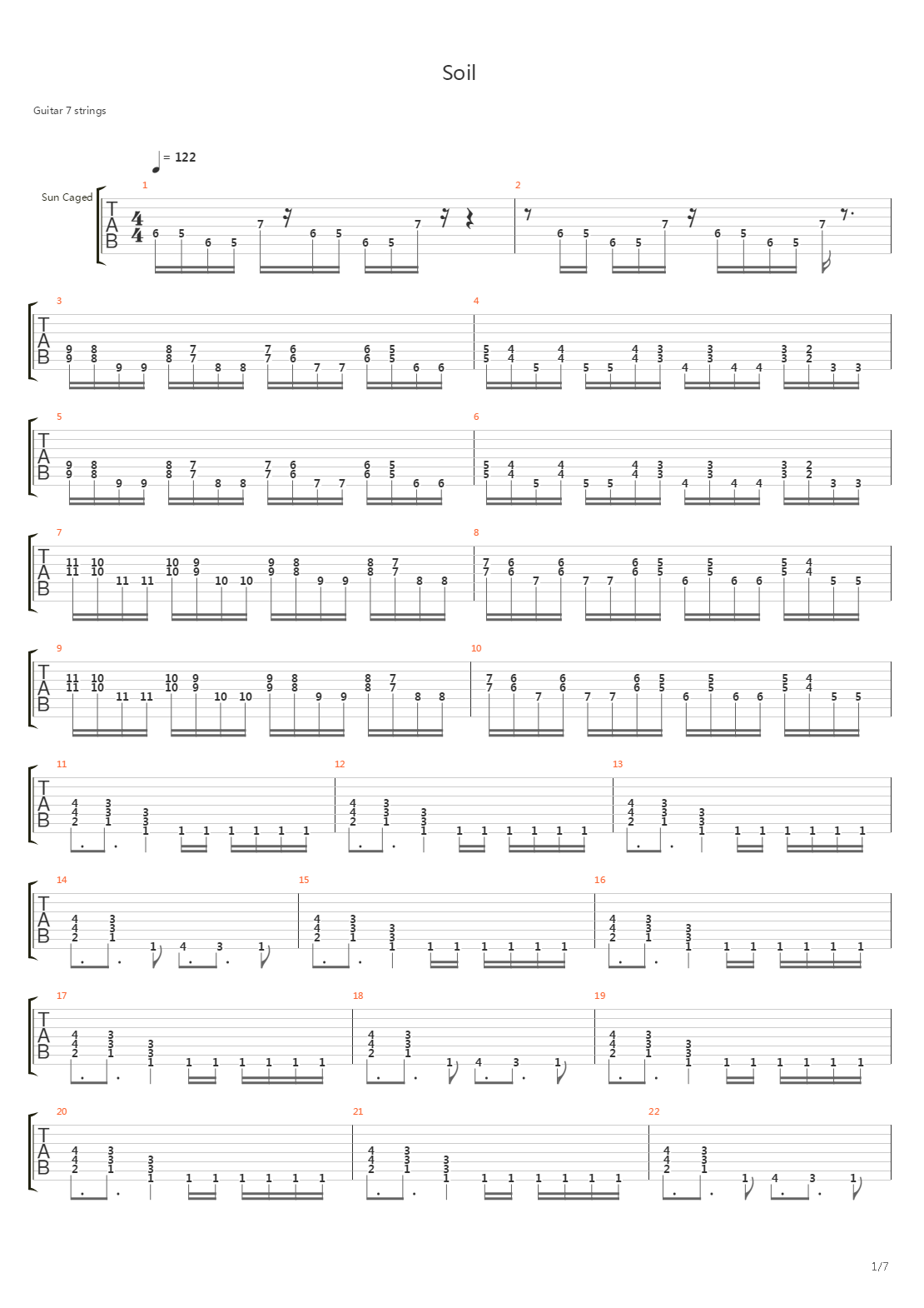 Soil吉他谱