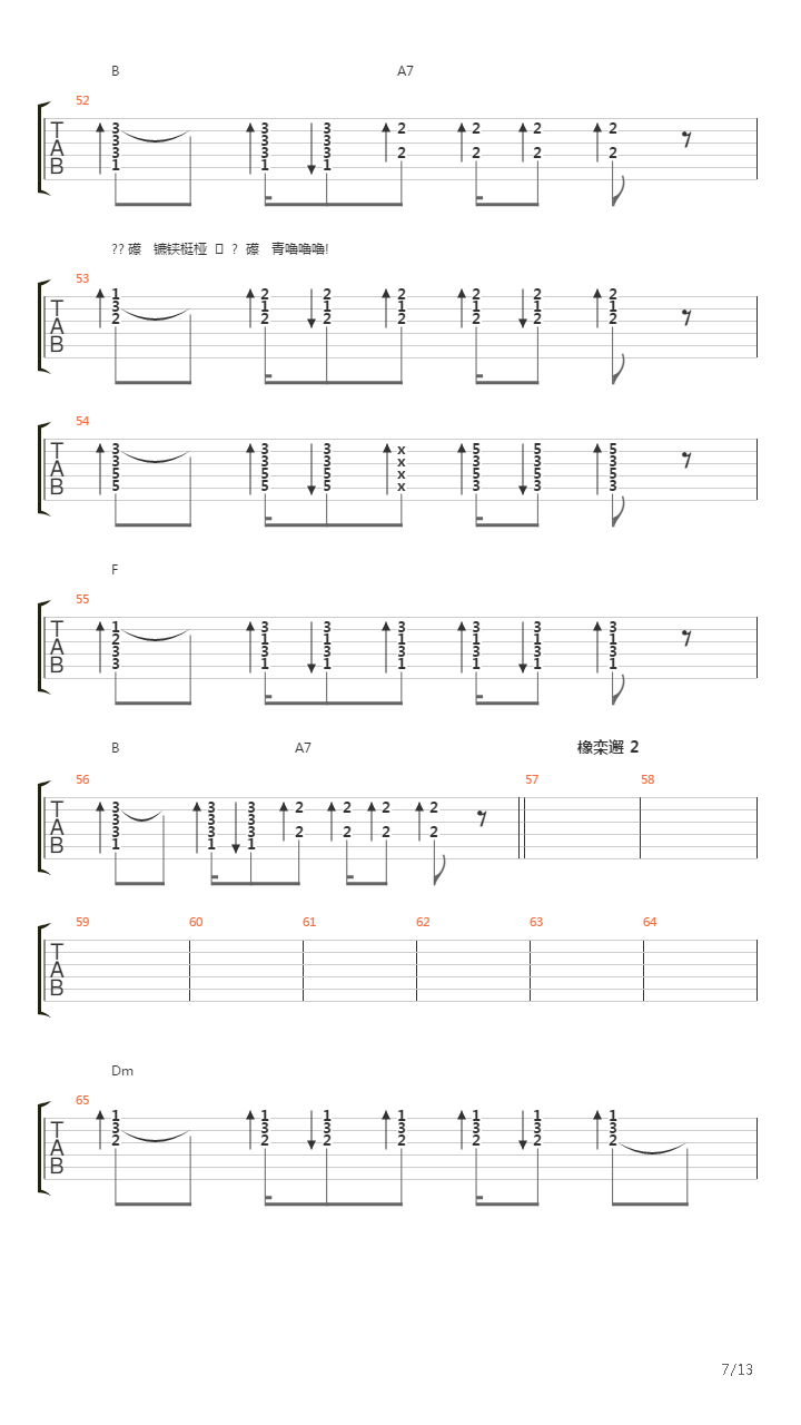 Мама吉他谱