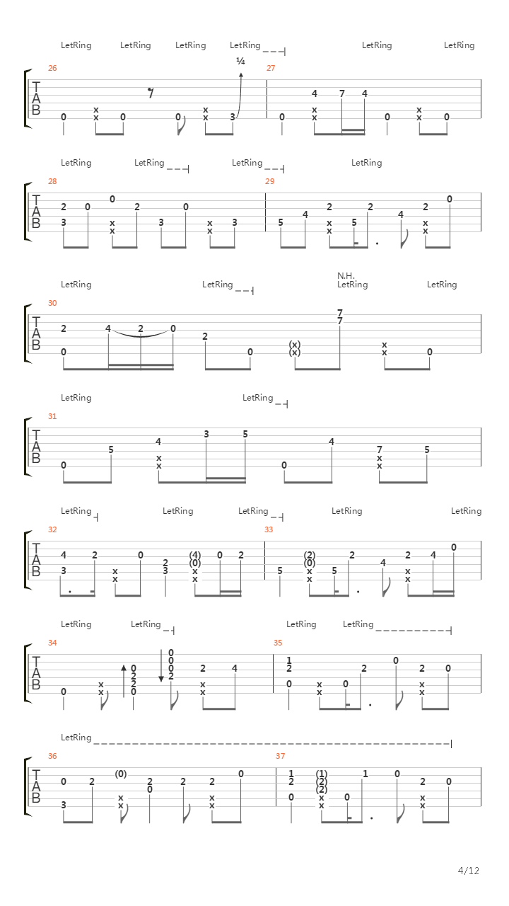 Eye Of The Tiger (arr. by Tomi Paldanius)吉他谱