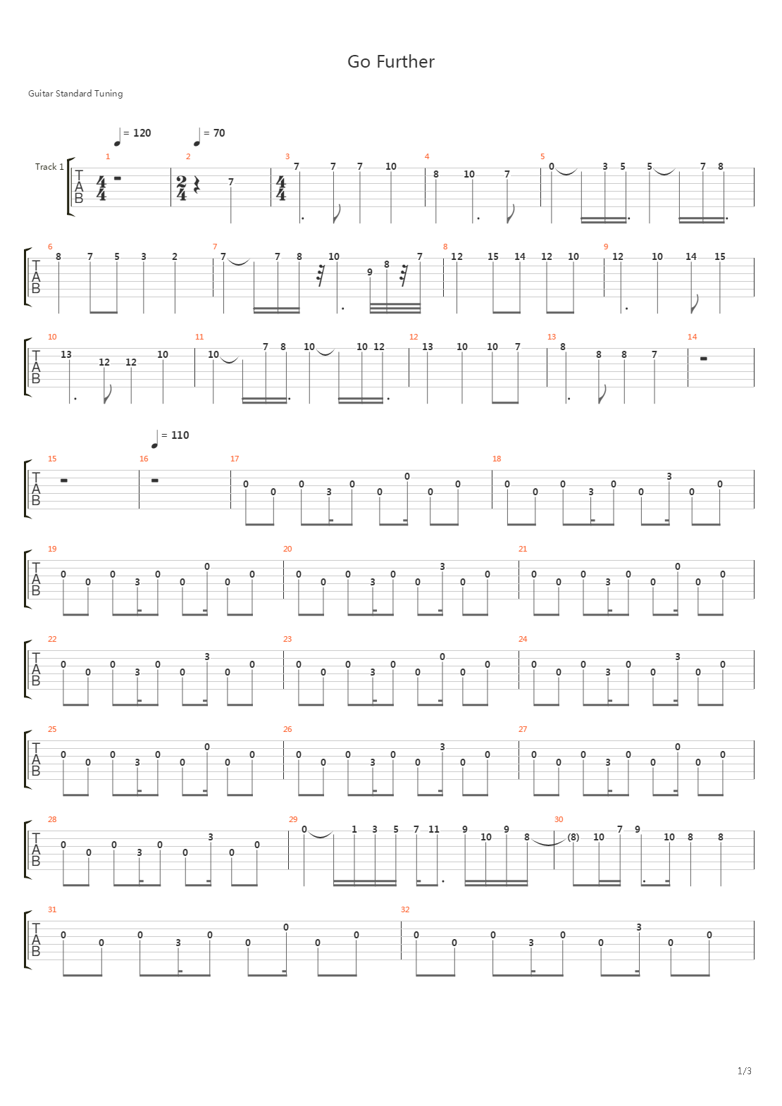 Go Further吉他谱