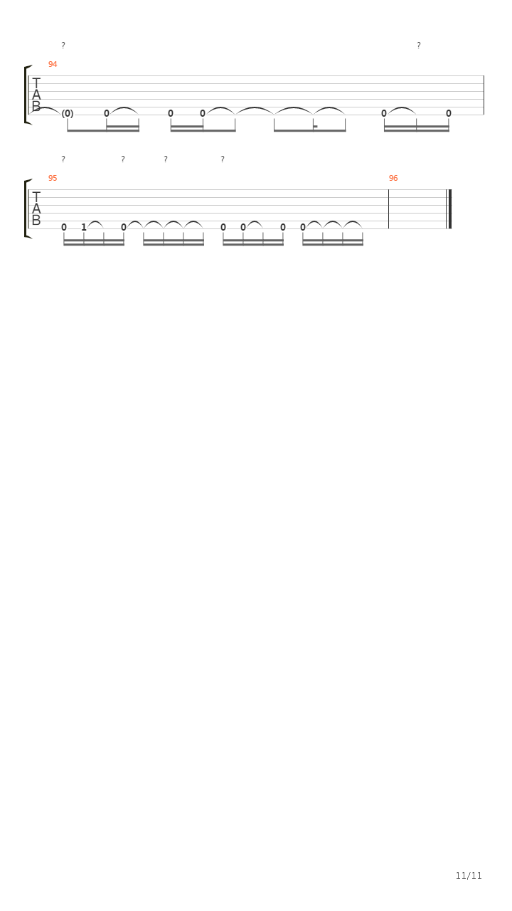 Slave吉他谱